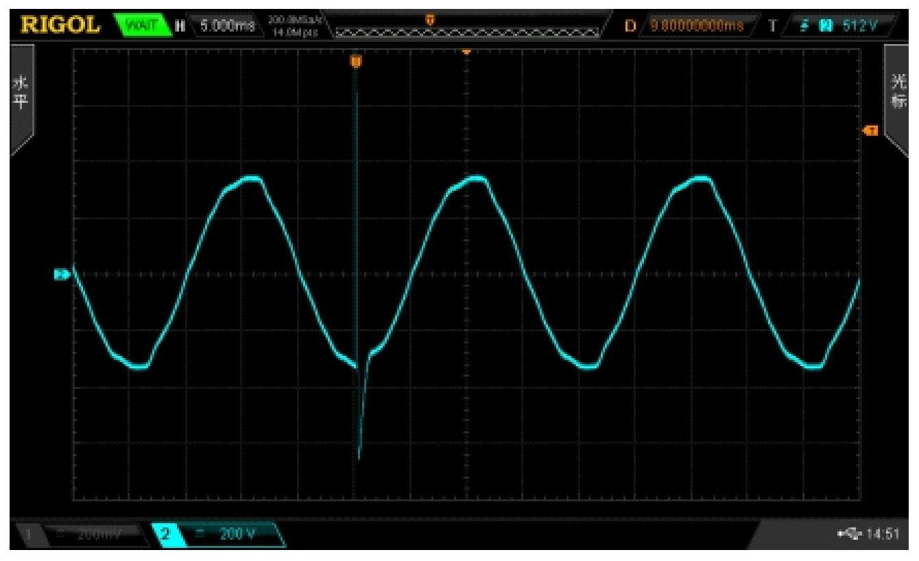 相位角270°浪涌干扰波形