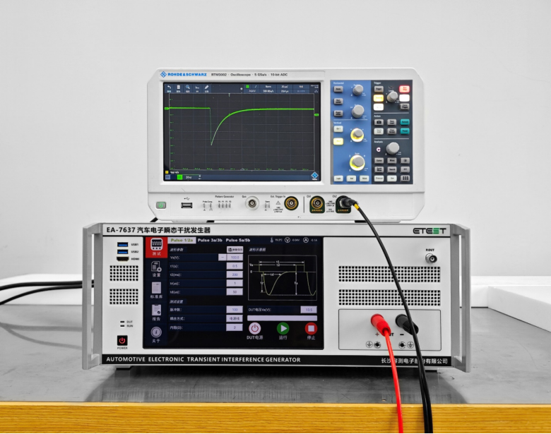 ISO7637 - 2  脉冲1实测波表